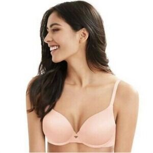 NWTD Hanes 34DD Ultimate No Show Support Underwire Bra HU33 Pink 127270
